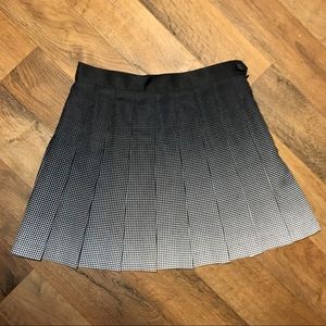 American Apparel black &white polkadot ombrè skirt